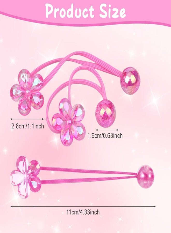 VANTOBEST 10PCS Ball Charm Hair Ties Camellia Bead Bubble Hair Bands with Colorful Balls No-Damage Ponytail Holders for Woman (Mixed Colors) - Image 2