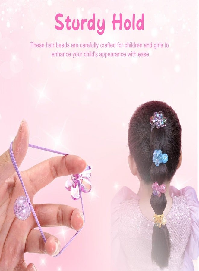 VANTOBEST 10PCS Ball Charm Hair Ties Camellia Bead Bubble Hair Bands with Colorful Balls No-Damage Ponytail Holders for Woman (Mixed Colors) - Image 5