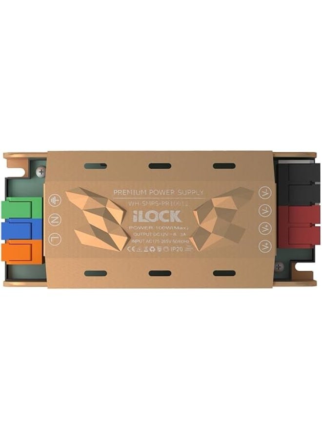 iLOCK Premium LED Power Supply 12V 100W – High Efficiency LED Driver with Overload & Overheat Protection – IP20 - Image 2