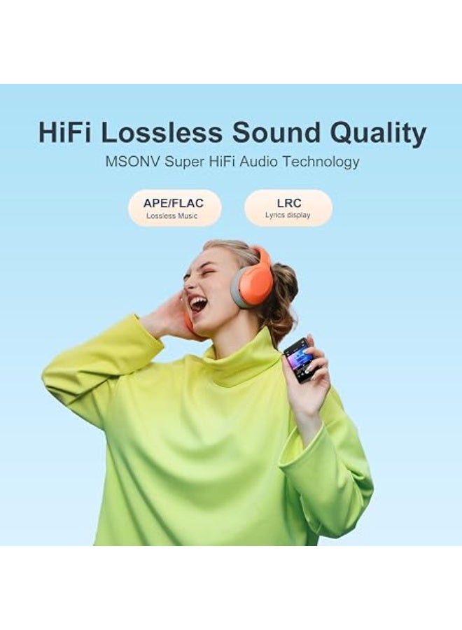 MECHEN 64GB MP3 Player with Bluetooth - Portable Hi-Fi Lossless Digital Audio Player with FM Radio, Voice Recorder, Color Screen & Long Battery Life for Sports & Running - Image 4