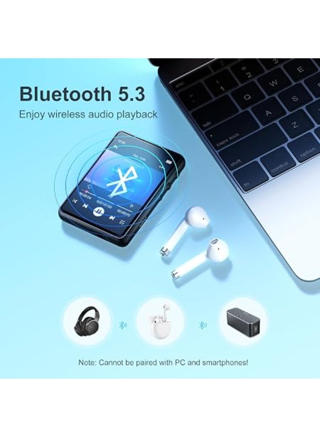 MECHEN 64GB MP3 Player with Bluetooth - Portable Hi-Fi Lossless Digital Audio Player with FM Radio, Voice Recorder, Color Screen & Long Battery Life for Sports & Running - Image 3