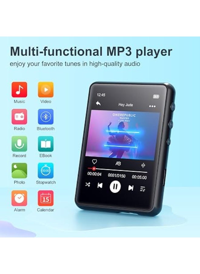 MECHEN 64GB MP3 Player with Bluetooth - Portable Hi-Fi Lossless Digital Audio Player with FM Radio, Voice Recorder, Color Screen & Long Battery Life for Sports & Running - Image 2