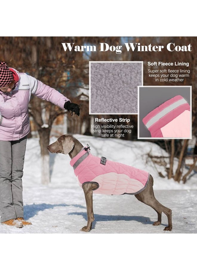 LeLePet - Lelepet Warm Dog Winter Coat Dog Coat Dog Cold Weather Coats Windproof Reflective Turtleneck Fleece Dog Jacket with Harness Thick Dog Fleece Vest Small Dog Doat, Dog Coats for Small Medium Large Dogs - Image 1