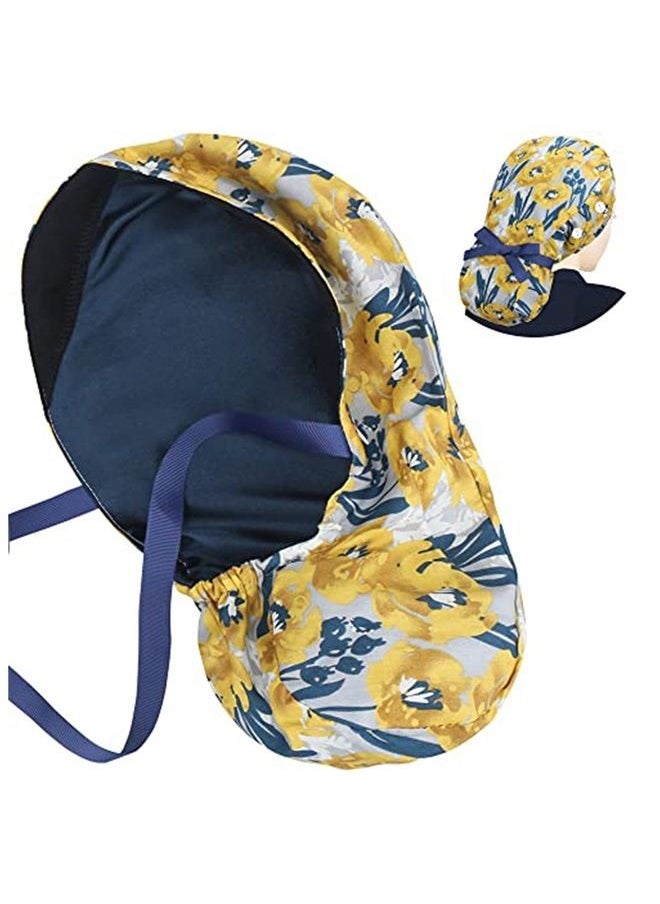 ABAMERICA Ponytail Scrub Caps for Women-Surgical Caps Nurse Hat with Functional Ponytail Holder for Long Hair Choose from Many Colors,Single or Satin-Lined  - Image 1