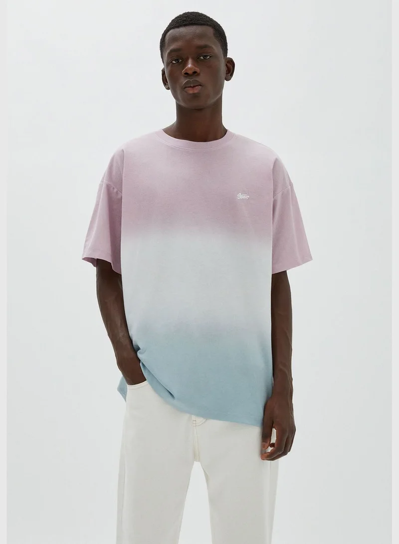 PULL&BEAR Short sleeve panelled STWD T-shirt