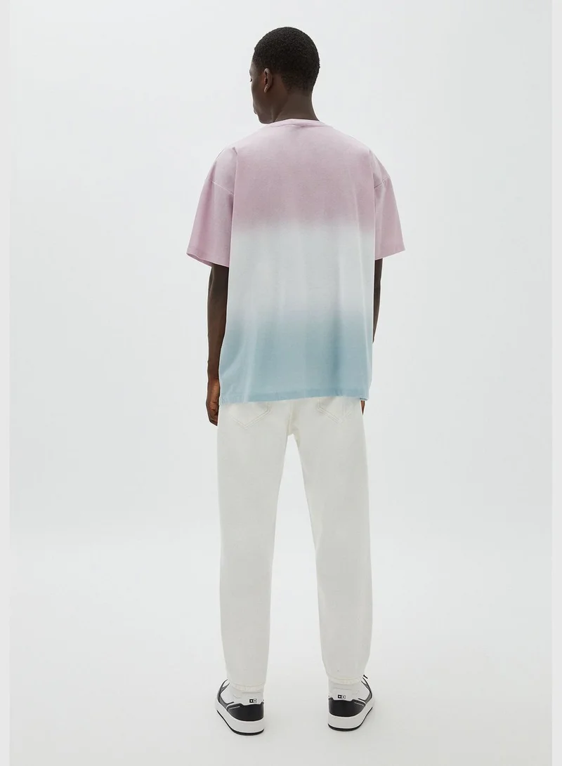 PULL&BEAR Short sleeve panelled STWD T-shirt