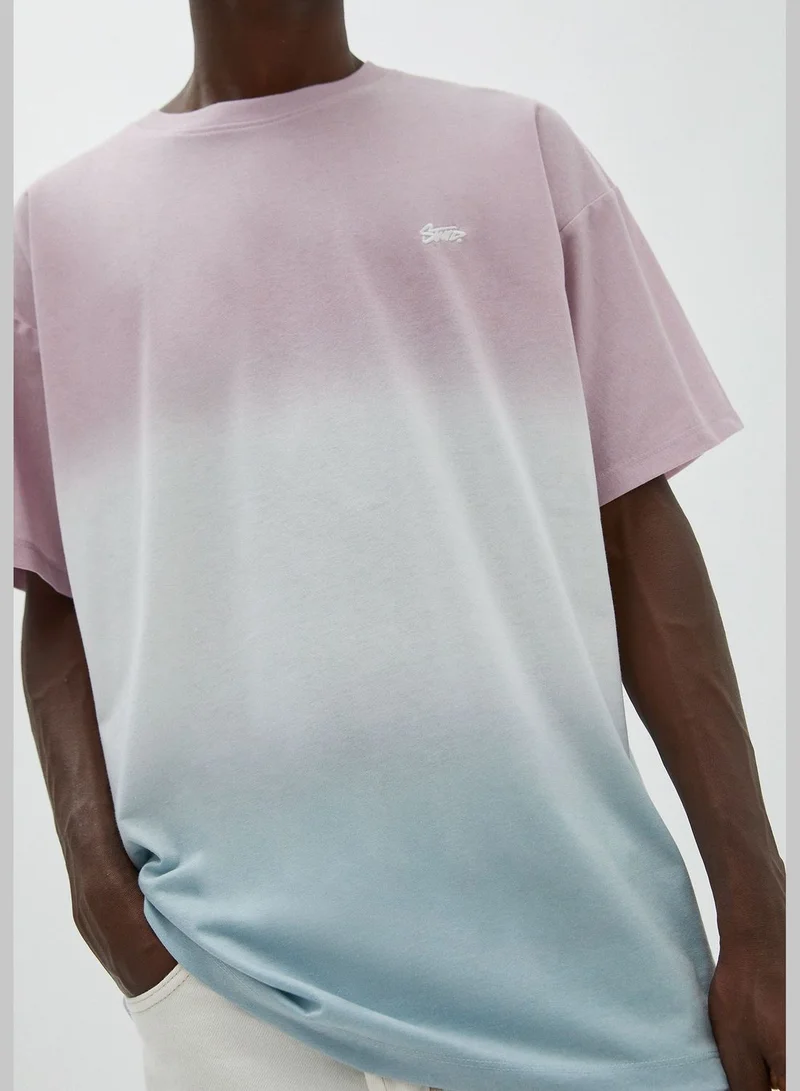 PULL&BEAR Short sleeve panelled STWD T-shirt
