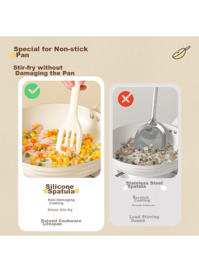 Bayco Rice Spoon, Non-stick, Heat-resistant, Upright Design, Rice Serving Spoon For Rice Cooker, Two Pieces, Bx3396 - Image 2