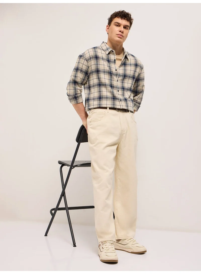 THE BEAR HOUSE  Men’s Long Sleeve Shirt – Classic, Comfortable and Stylish Essential for Work, Travel or Casual Outings for Men | Best Price UAE