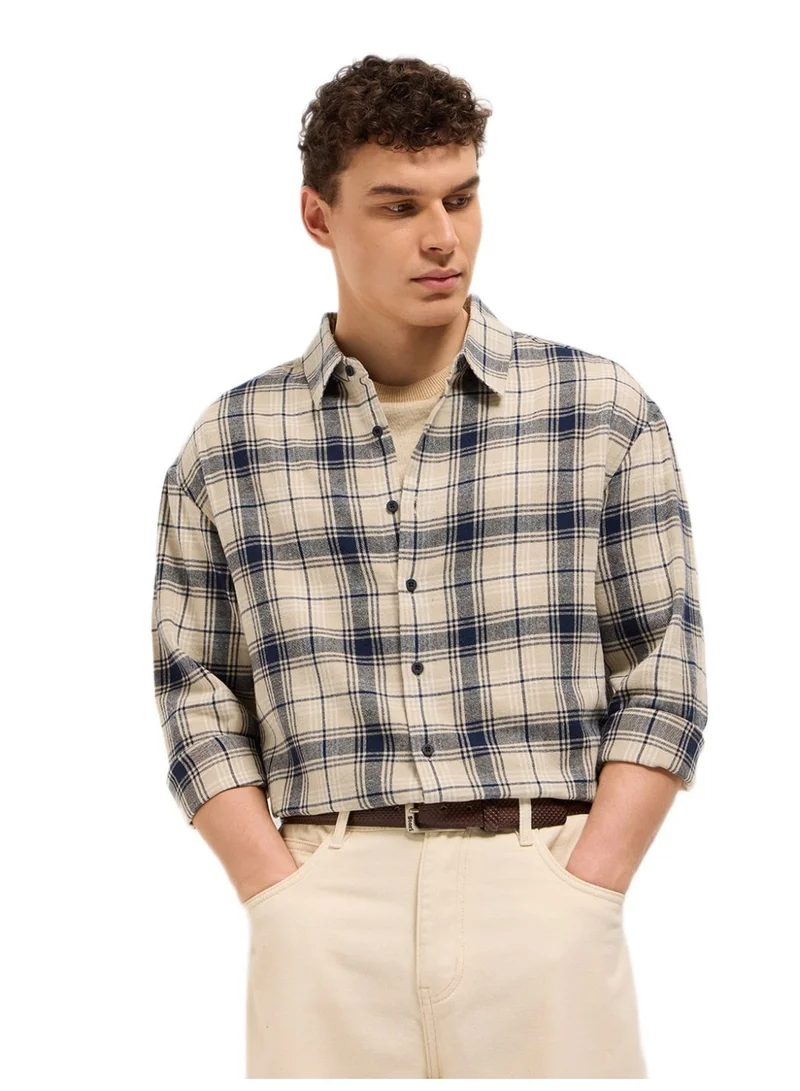 THE BEAR HOUSE  Men’s Long Sleeve Shirt – Classic, Comfortable and Stylish Essential for Work, Travel or Casual Outings for Men | Best Price UAE