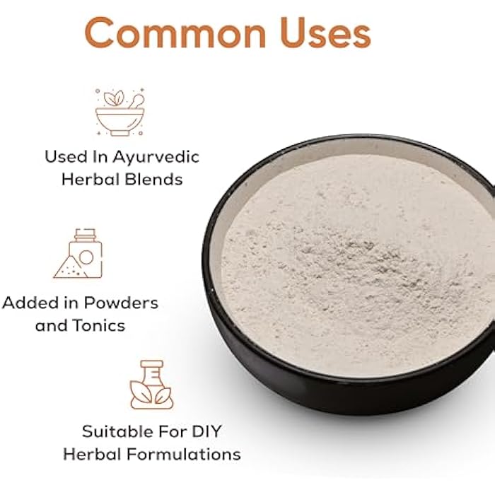 Just Jaivik 100% Organic Safed Musli Powder - Chlorphytum Borivillianum 227 GMS / 1/2 LB Pound / 08 Oz - Processed in FDA Registered Facility (A 100% Natural Health Supplement) - Image 3