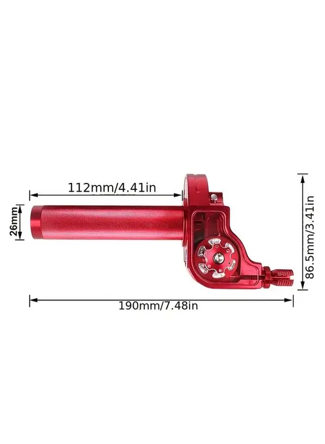 Silver 22mm Alloy Throttle Grips CNC Universal Accelerator Handle For Motorcycle Moped Scooter Dirt Bike Atv Quad Buggy Durable Lightweight - Image 2