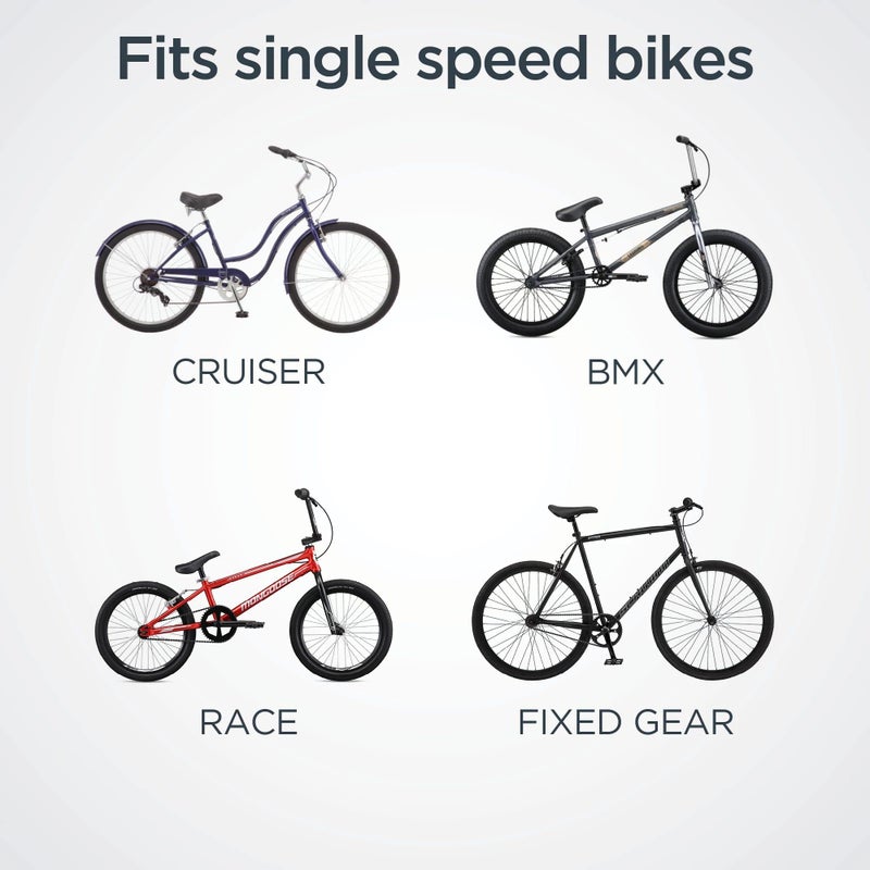 SCHWINN سلسلة شوان، سلسلة استبدال فولاذية، 112 حلقة، تناسب الدراجات ذات التروس وغير ذات التروس، دراجات ذات سرعة واحدة ومتعددة السرعات - Image 4