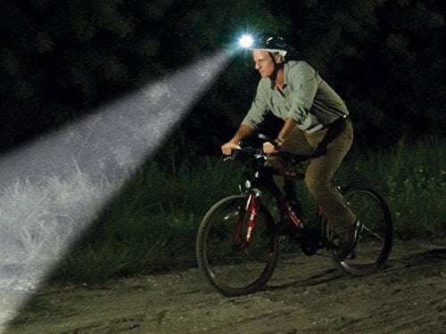 Sampton Best Super Bright Rechargeable Head Torch Hands Free Flashlight LED Lamp Water Resistant Head Lamp Spotlight for Camping Fishing Running Cycling Material Plastic 1PCS - Image 2