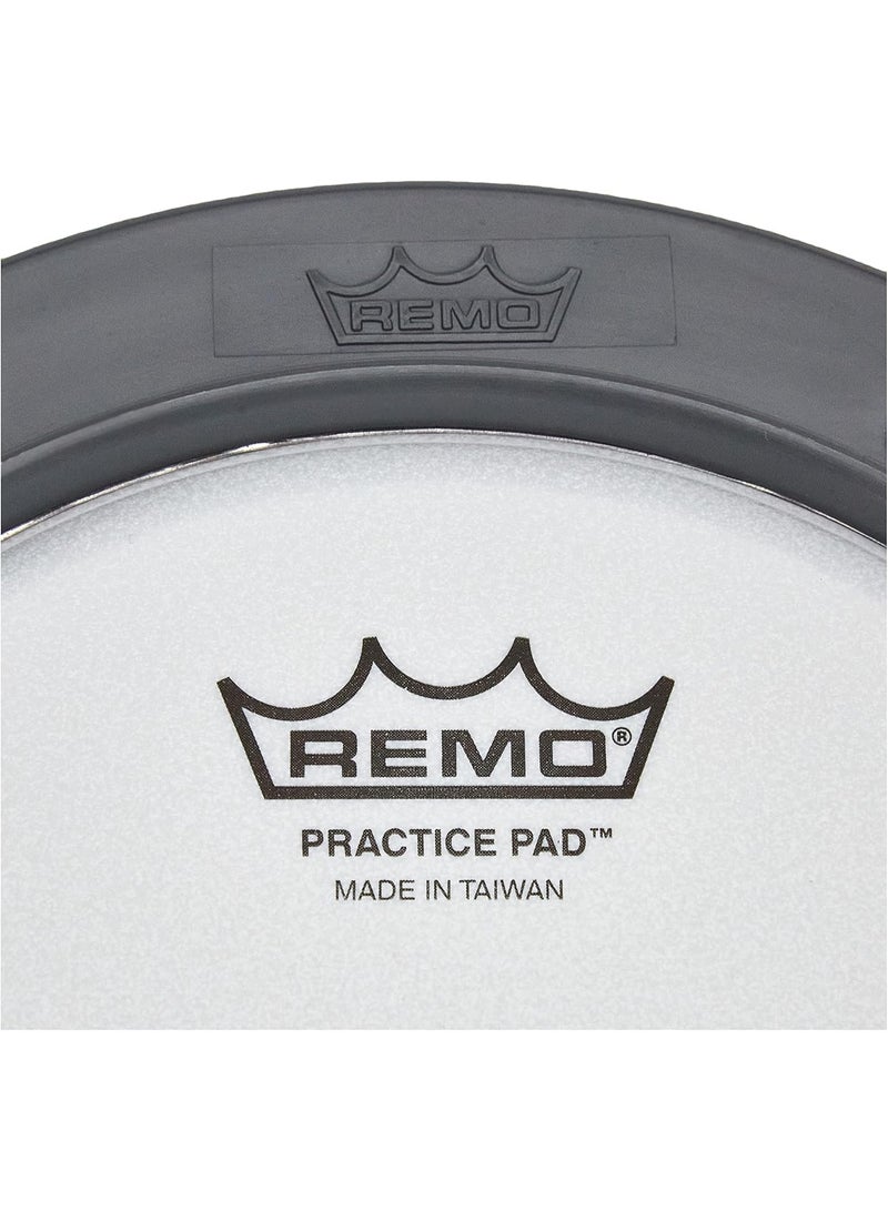 Remo Remo RT-0006-00 6" Gray Tunable Practice pad with Ambassador Coated Drumhead - Image 3