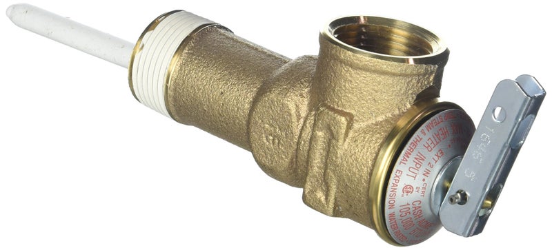 Reliance Water Heater 100108456 Temperature Pressure Valve with 2 Long Shank 34 Male NPT