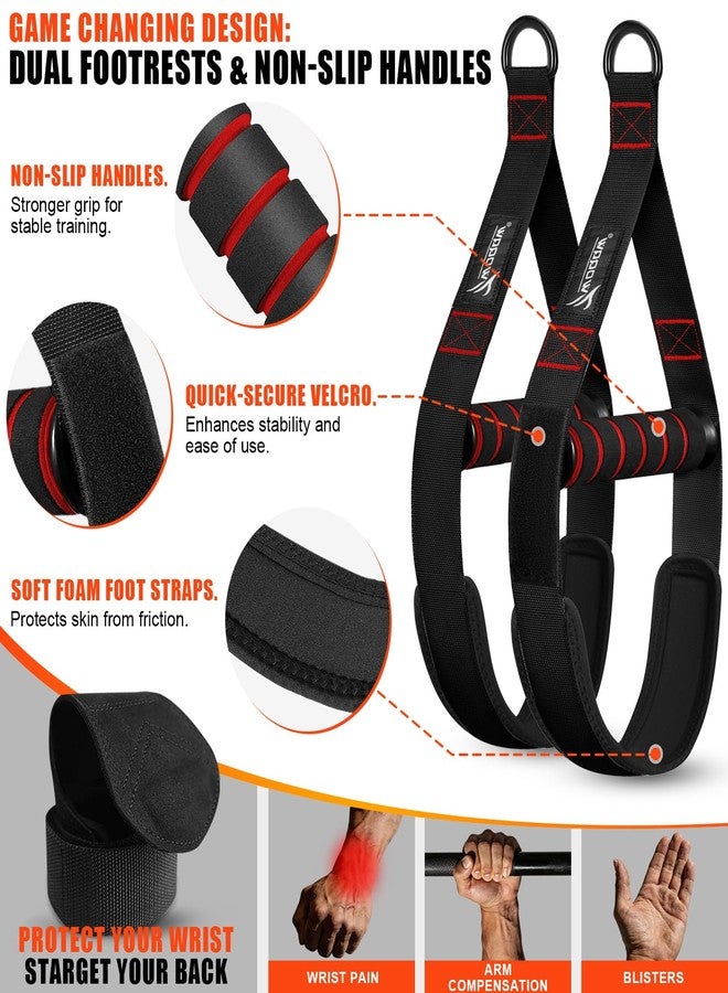 WOQQW Upgraded Pull Up Assistance Bands, Heavy Duty Resistance Bands with Handles, Exercise Band with Door Anchor, Adjustable Workout Band Set for Pull Up Bar, Full Body Strength&Muscle Training, Home Gym - Image 5