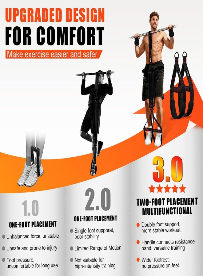 WOQQW Upgraded Pull Up Assistance Bands, Heavy Duty Resistance Bands with Handles, Exercise Band with Door Anchor, Adjustable Workout Band Set for Pull Up Bar, Full Body Strength&Muscle Training, Home Gym - Image 2