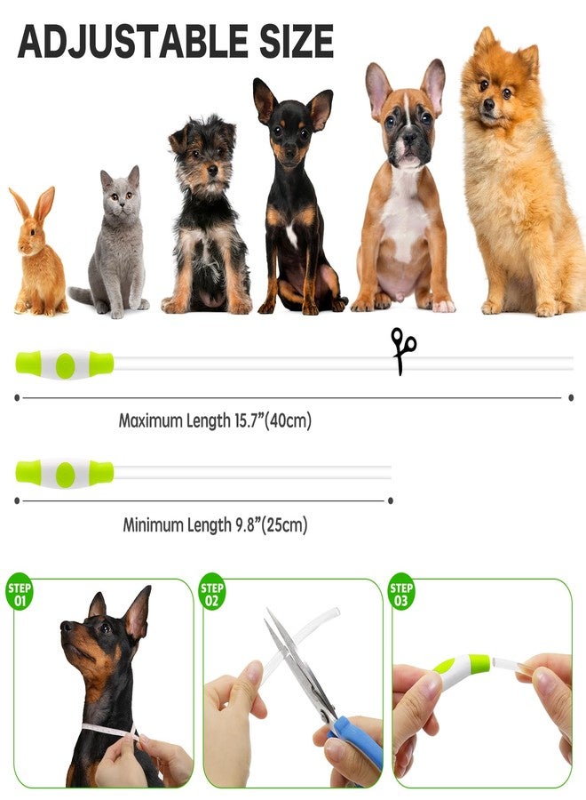BSEEN Light Up Dog Collar - Rainproof Rechargeable LED Dog Collar - TPU Cuttable Glowing Pet Collar for Small Dogs& Cats - Puppy Safety Dog Lights for Night Walking (XS- Green 40cm) - Image 3