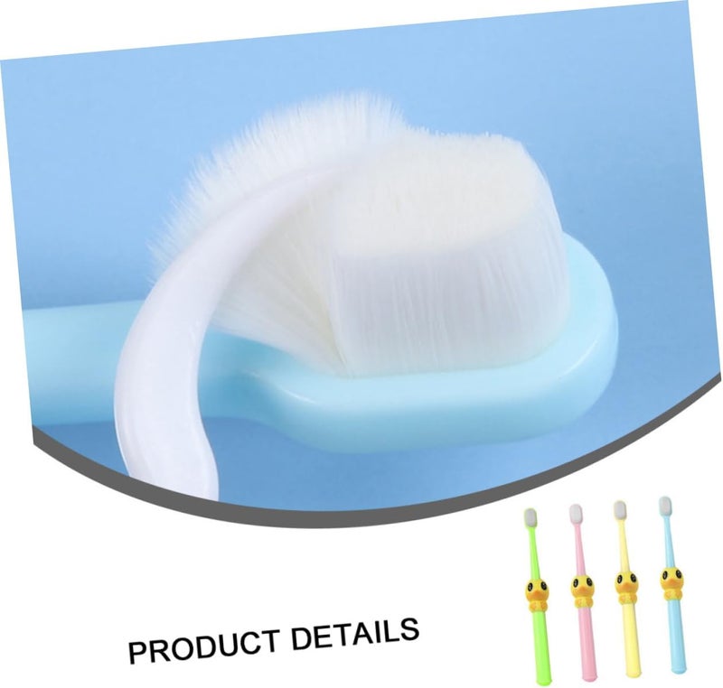 Whole Mouth Toothbrush for Boys and Girls 4pcs Children's Toothbrushes Soft U-Shape Design - Image 2