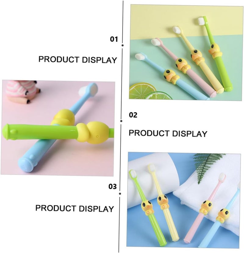 Whole Mouth Toothbrush for Boys and Girls 4pcs Children's Toothbrushes Soft U-Shape Design - Image 3