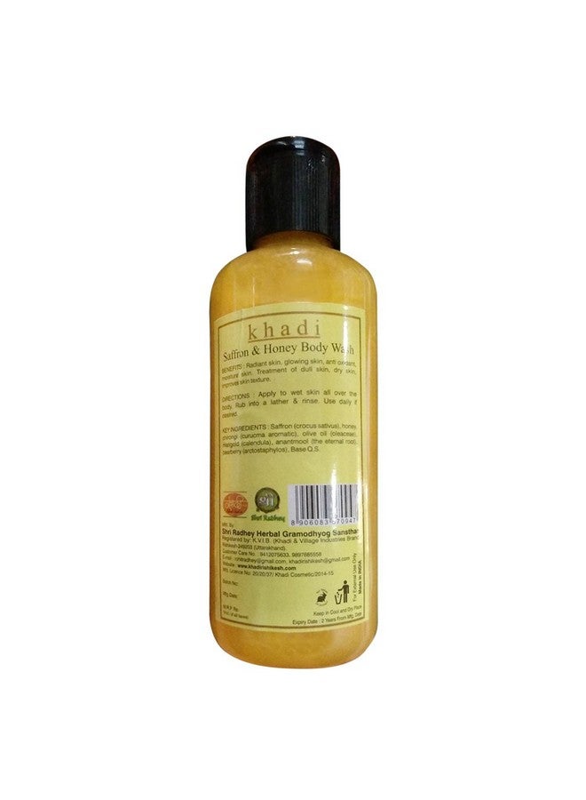 Khadi Rishikesh Herbal Saffron & Honey Body Wash combo set pack of - 4 x 210 ml (840 ml) - Image 2