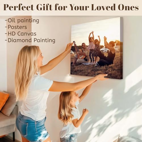 Prixas Print 11x14 DIY Canvas Stretcher Bars, 1.25" Professional Gallery Depth White Pine Wood Frame Kit, Self-Adhesive & Staple-Free Assembly for Art Prints, Oil Painting & Needlework - Image 4