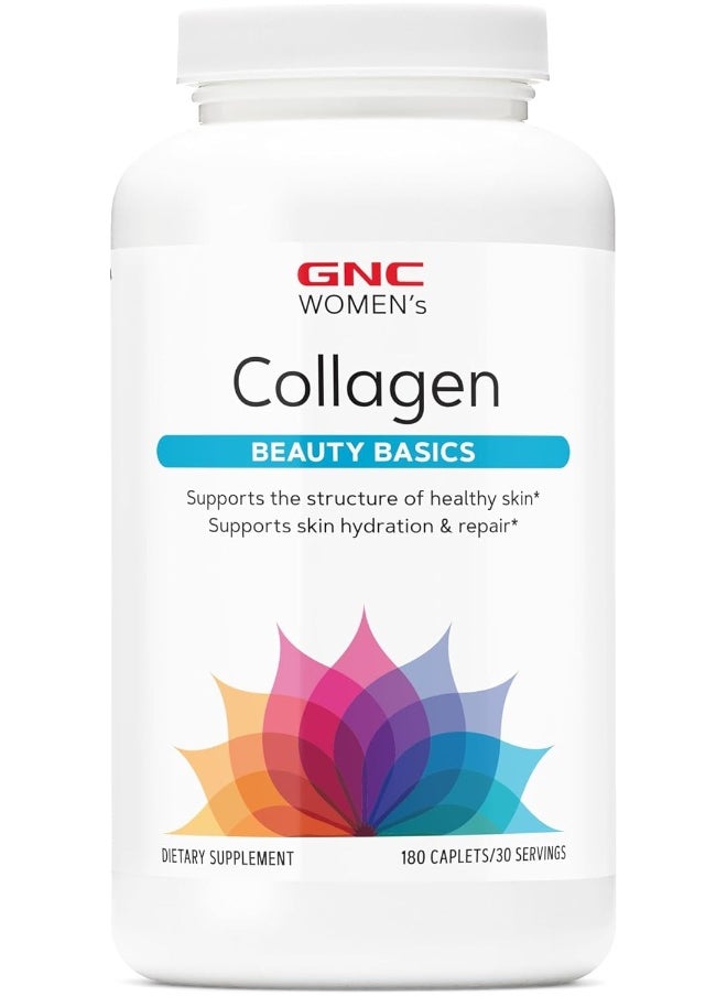 GNC GNC Women's Collagen, 180 Caplets, Supports Healthy Skin and Elasticity  - Image 1