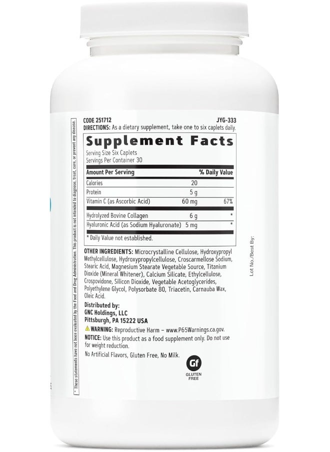 GNC GNC Women's Collagen, 180 Caplets, Supports Healthy Skin and Elasticity  - Image 2