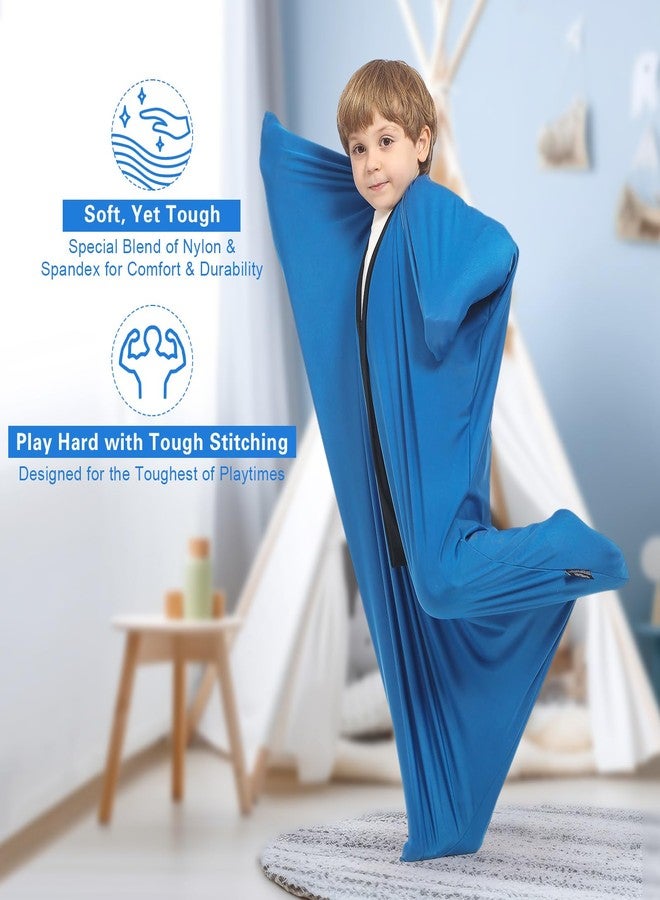 Hugsmiling Sensory Sock for Adults, X Large 30 * 68 inch, Good for Height: 68~75 inch, Soft Fabric with Strong Stitching and Snap Closures (Classic Blue) - Image 3