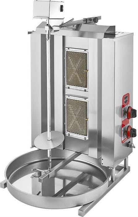 REMTA 2 Radiant Top Motor Natural Gas (CE) Doner Grill 