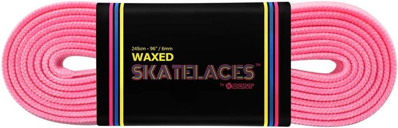 Bont Skates Waxed Laces - 6mm & 8mm - 47" 71" 79" 96" 108" - Cosmo Pink - Image 3