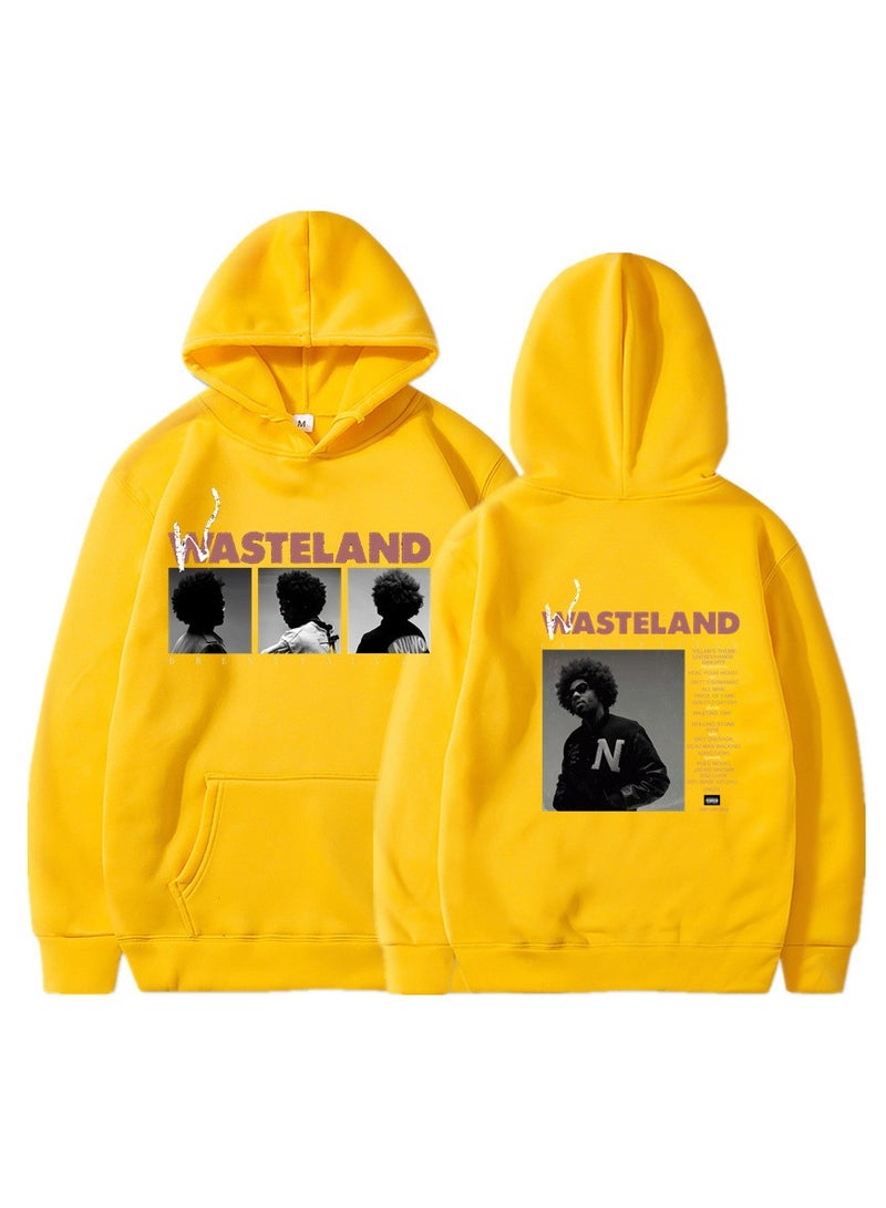 Wasteland Rock Graphic Fleece Hoodie – Unisex Outdoor Running & Sports Pullover  - Image 1