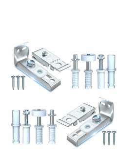 KASTWAVE 4 Pack Bifold Door Hardware Repair Kit, 7/8" Guides Wheel, Pantry Hardware Replacement Parts for Folding Pocket Door Accordion Door Barn Door  - Image 1