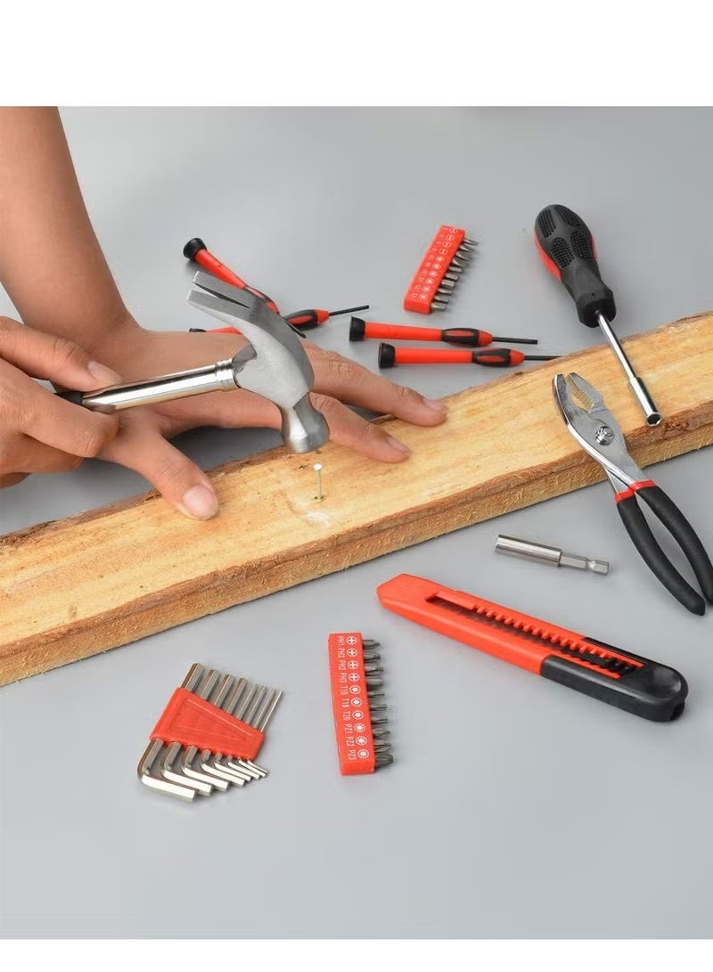 39-Piece Tool Set High Quality General Household Hand Kit with Plastic Toolbox - Image 2