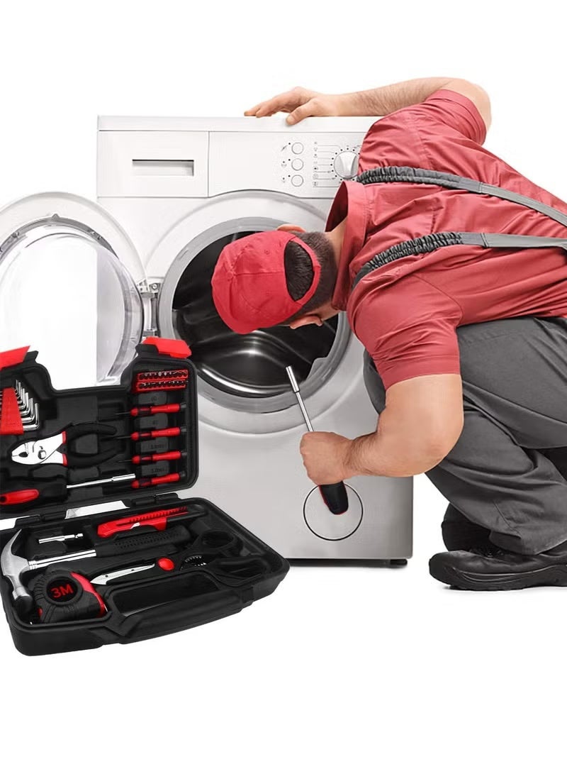 39-Piece Tool Set High Quality General Household Hand Kit with Plastic Toolbox - Image 4