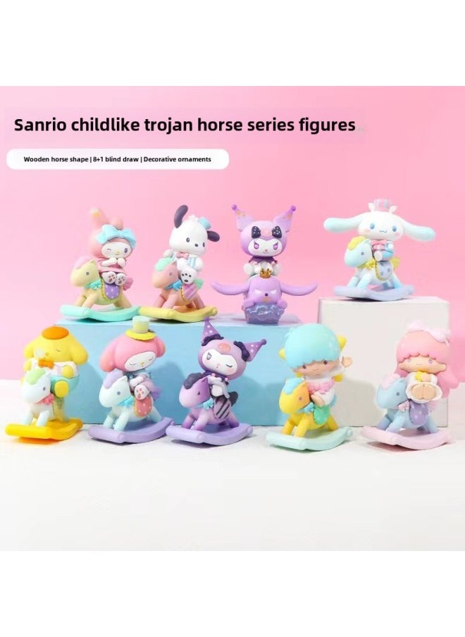 Generic Genuine Pochacco School Really Interesting Series Blind Box Tide Play Surrounding Hand-made Doll Ornaments Gift Batch-Color:Sanrio Hugs Her Little Partner [6 Shots In The End Box]]-Specifications:Default  - Image 5