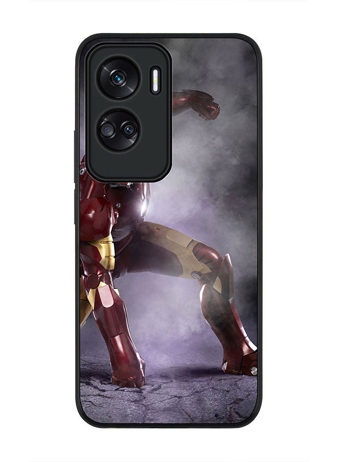 Stylizedd Rugged Black edge case for Honor 90 Lite  5G  Honor X50i 5G, Slim fit Soft Case Flexible Rubber Edges Anti Drop TPU Gel Thin Cover -  Iron Fist - Image 1