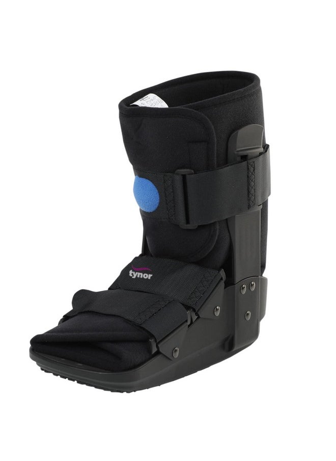 Tynor Tynor Walker Boot Air- Short, for Foot & Ankle Support | Air Cast Walker for Injury Recovery, Adjustable Medical Boot | Comfortable Orthopedic Boot for Foot Fractures | Pack of 1 (Black, XL)  - Image 1