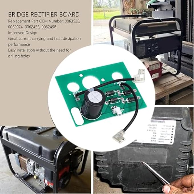 NOENNULL Bridge Rectifiers Board 0063525 Excellent Heat Dissipation High Durability for Generator Rectifier Part Replacement Part for Model - Image 4
