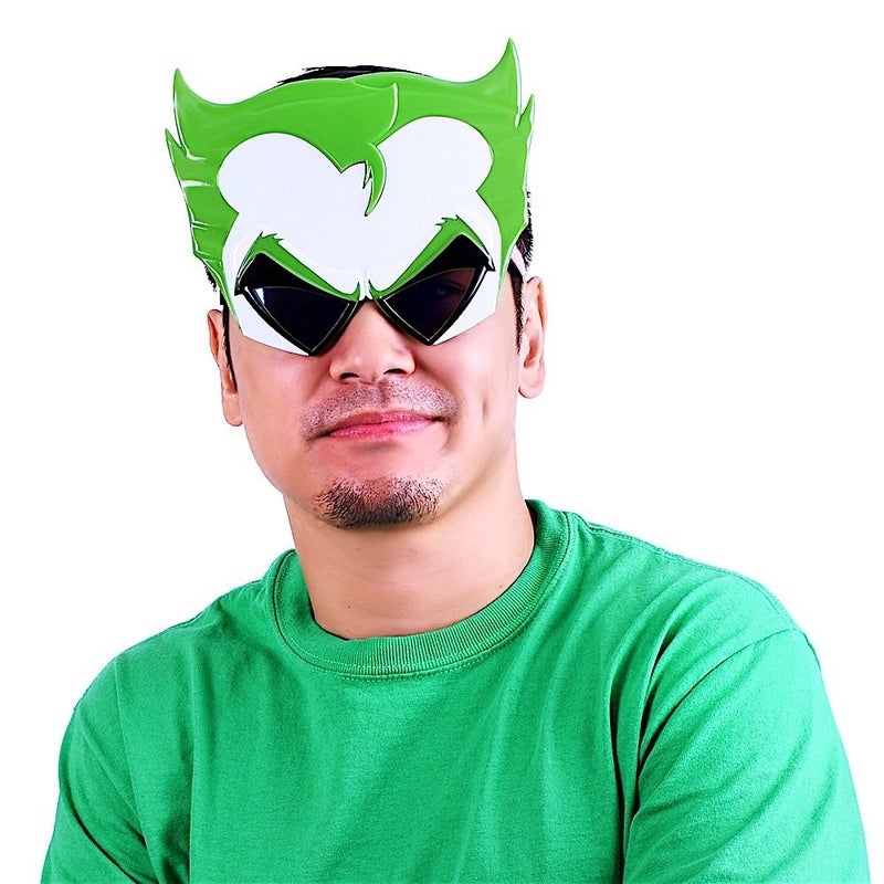 Sun-Staches DC Comics Official Joker Sunglasses Batman Villain Costume Accessory UV400 One Size Fits Most - Image 3