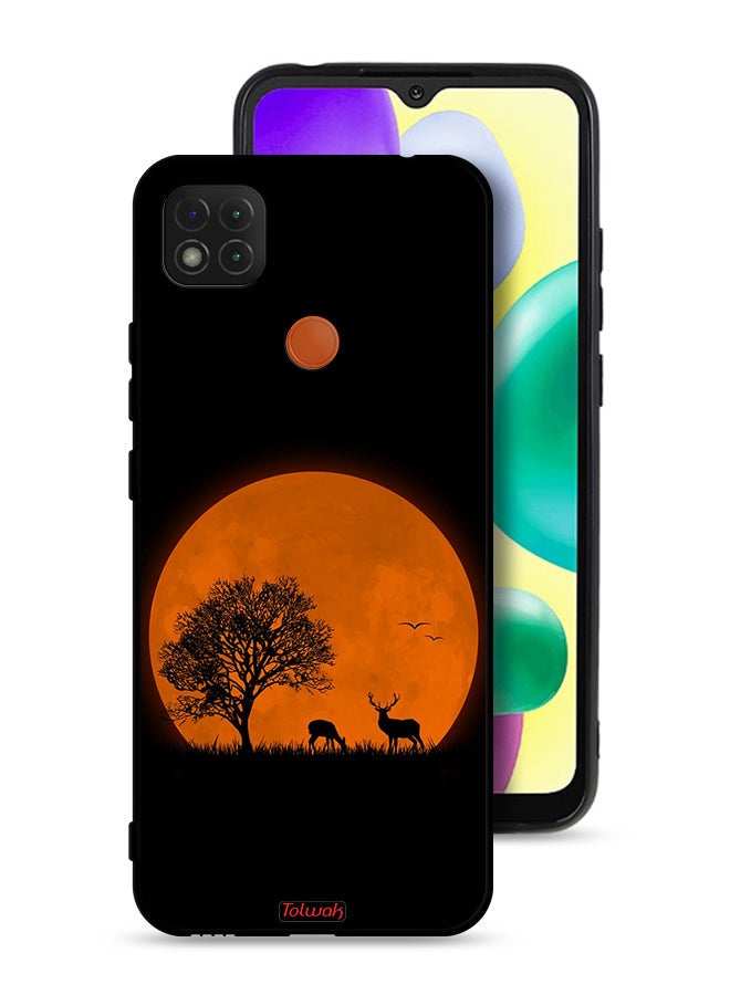 Tolwak Xiaomi Redmi 9C Protective Case Cover Evening Moon Art - Image 1