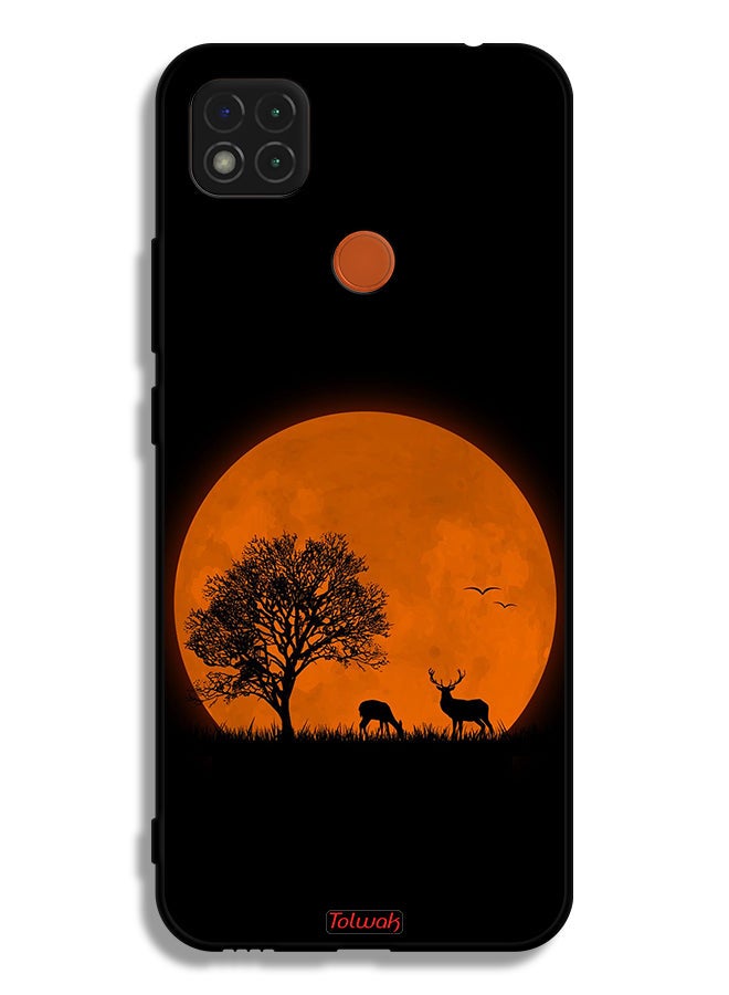 Tolwak Xiaomi Redmi 9C Protective Case Cover Evening Moon Art - Image 2