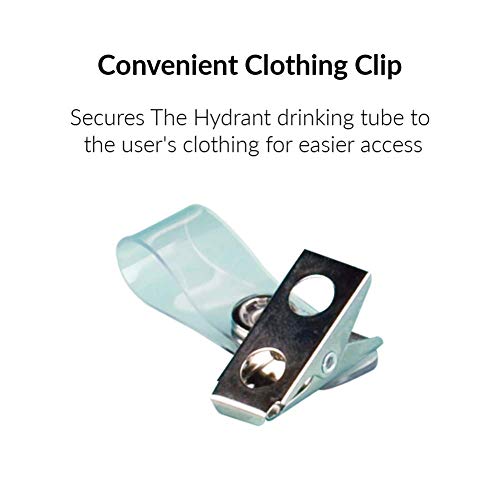 SP Ableware 745820000 Hydrant Water Bottle with Long Tube, Mouth Piece and Clothing Clip for Hand-Free Hydration, 1-Liter - Image 5