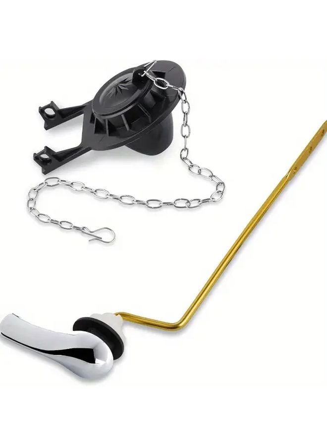 طقم استبدال مقبض المرحاض الجانبي مع صمام مطاطي 2 بوصة متوافق مع كوهلر، أمريكان ستاندرد، توتو، مانسفيلد - Image 1