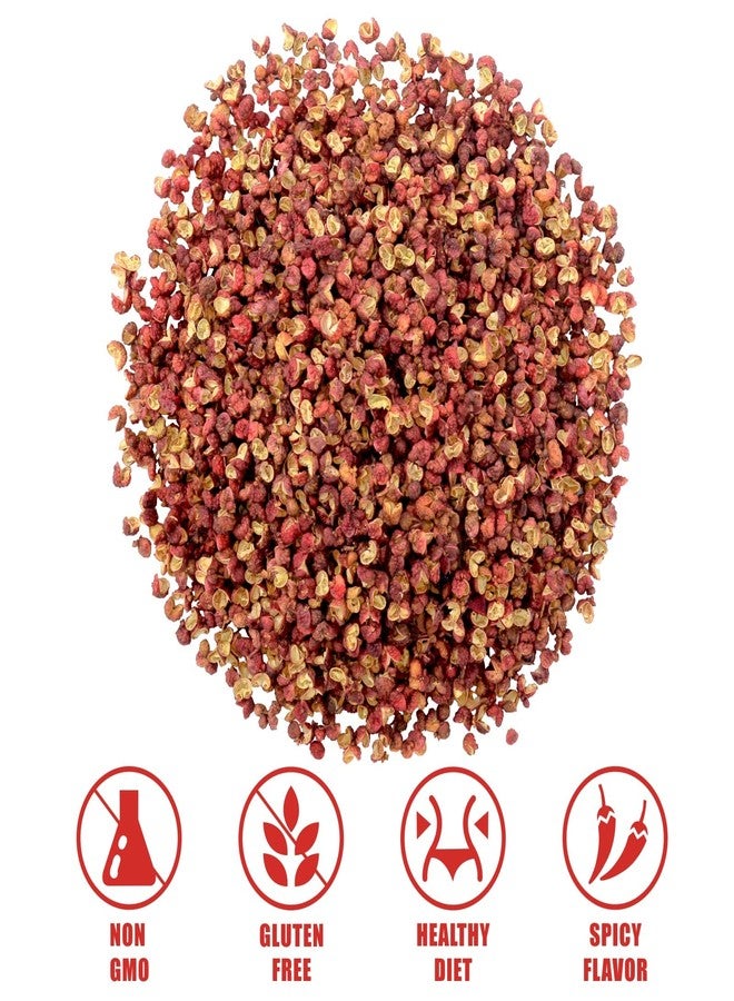 Yimi Sichuan Szechuan Peppercorns, Grade AAA Sichuan Whole Red Peppercorn, Strong Flavor for Mapo Tofu, Kung Pao Chicken, Ideal for Gift, 2.1 oz - Image 3