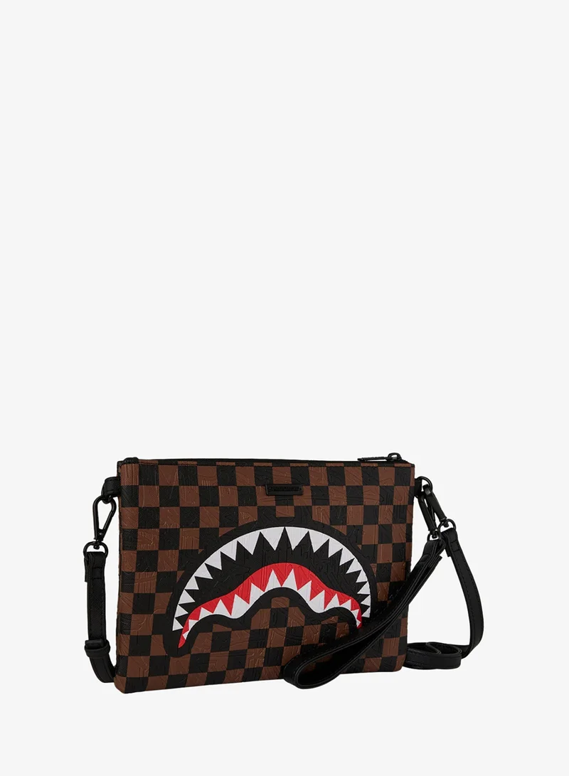 SPRAYGROUND SG CHECK 2 EMBOSS CROSSOVER CLUTCH
