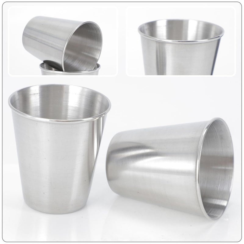 Stainless Steel Camping Drink Cups 70ml Portable Reusable Multifunction Wine Cups For Outdoor Travel And Home Use Pack Of 10 - Image 5