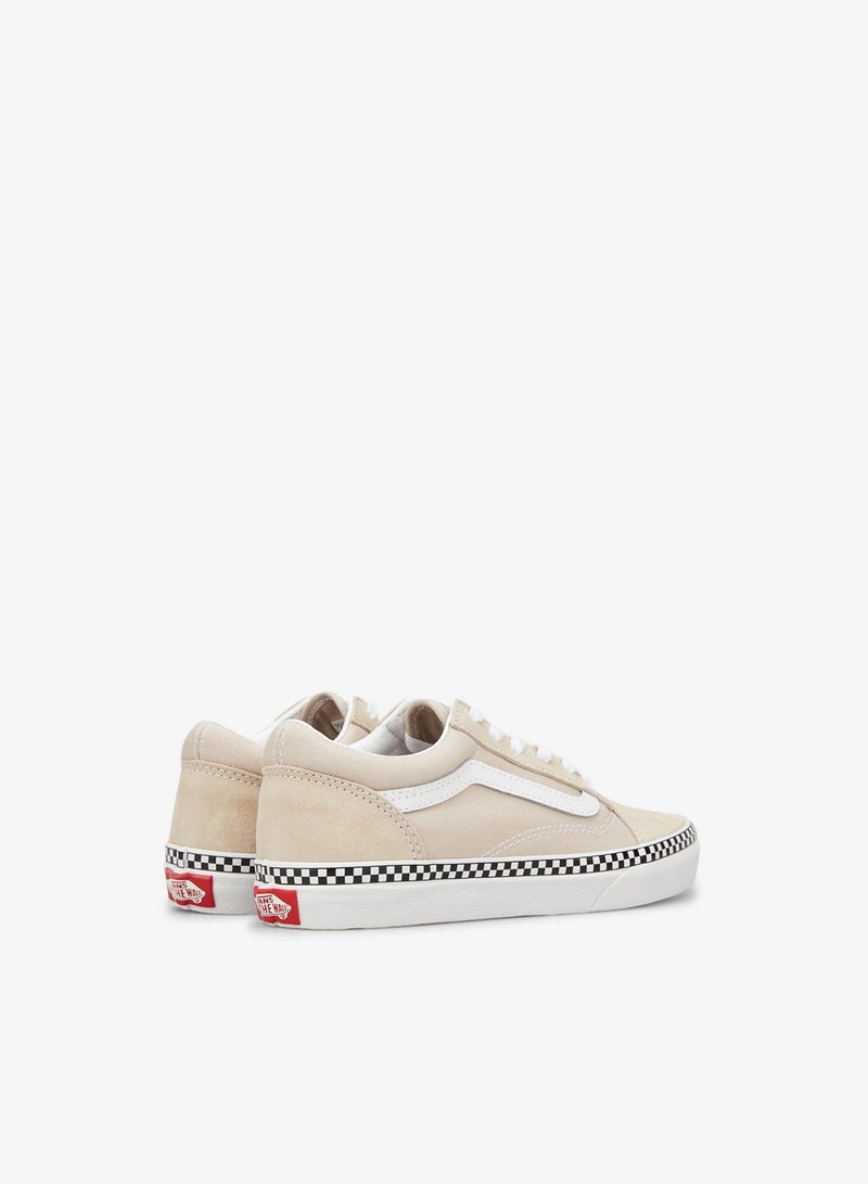 VANS Kids' Checkerboard Foxing Old Skool Unisex Shoe - Image 3