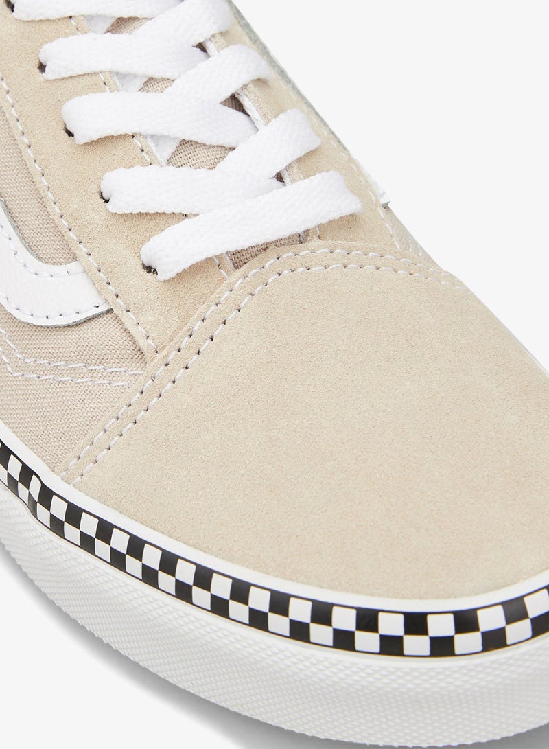 VANS Kids' Checkerboard Foxing Old Skool Unisex Shoe - Image 5